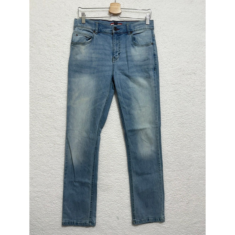 Tommy Hilfiger Girls Denim Jeans Light Wash Size 18 Adjustable Waist